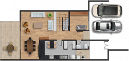 1 Nivel - Nivel 2 - Nivel 3 Casa en La Serena 3 Habitaciones 3 Baños
